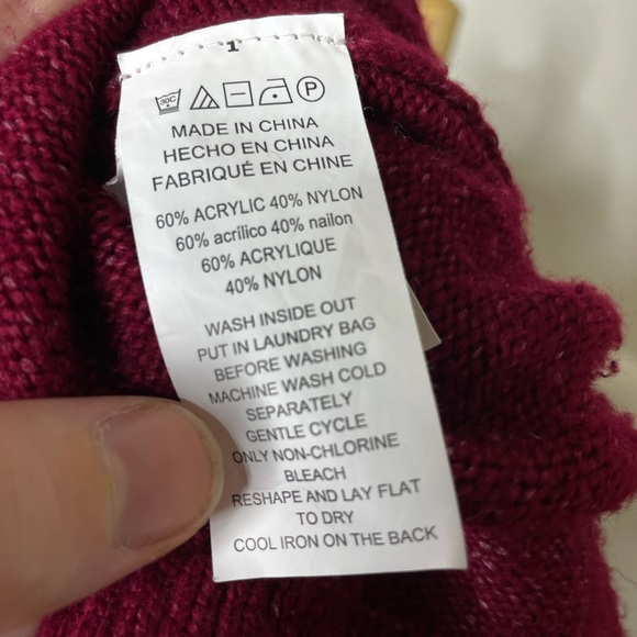 Michael Korse Pink Turtleneck Knit Sweater Size Large Women’s W Gold Buttons - Picture 10 of 10